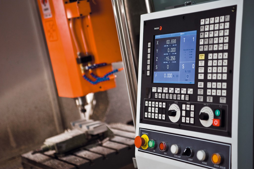 CNC Control Panel and Automated Machinery