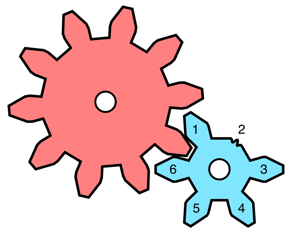 Gears - 6 to 10 - broken tooth